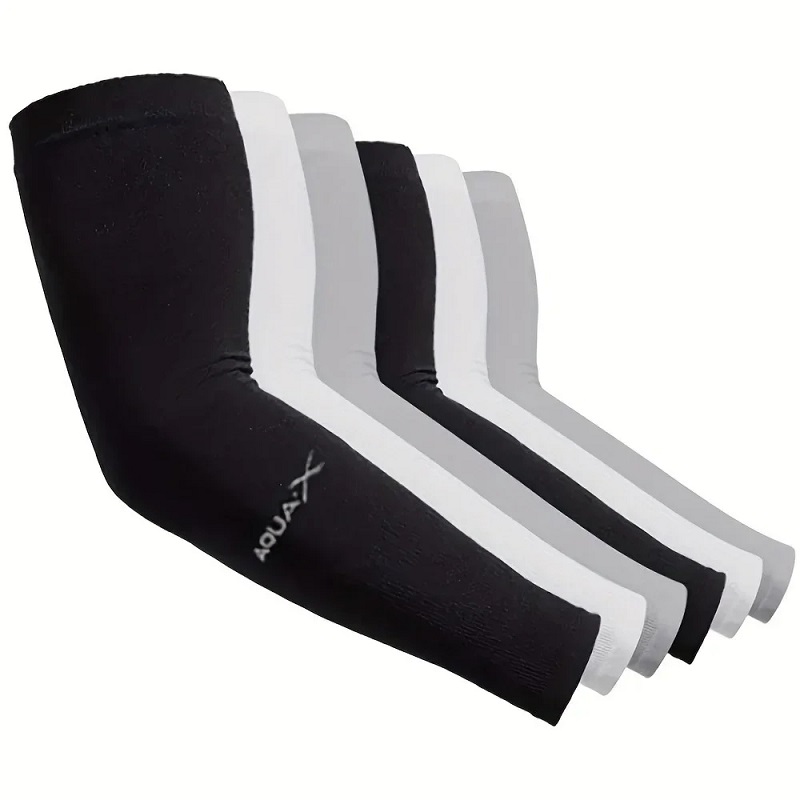 Outdoor Adventure And Sports - 3 Pairs Breathable Sun Protection Sleeves