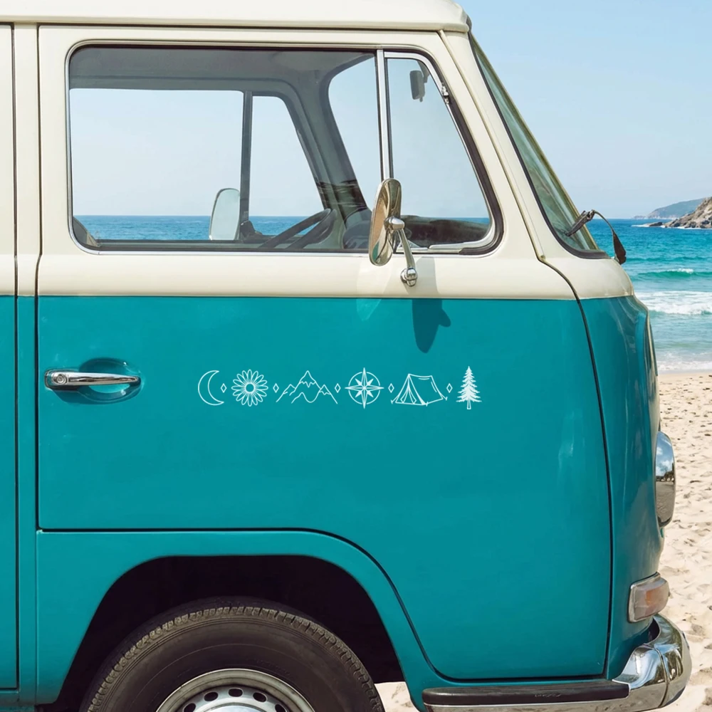 Outdoor Adventure Vans - Outdoor Adventure Stories Design Car Stickers
