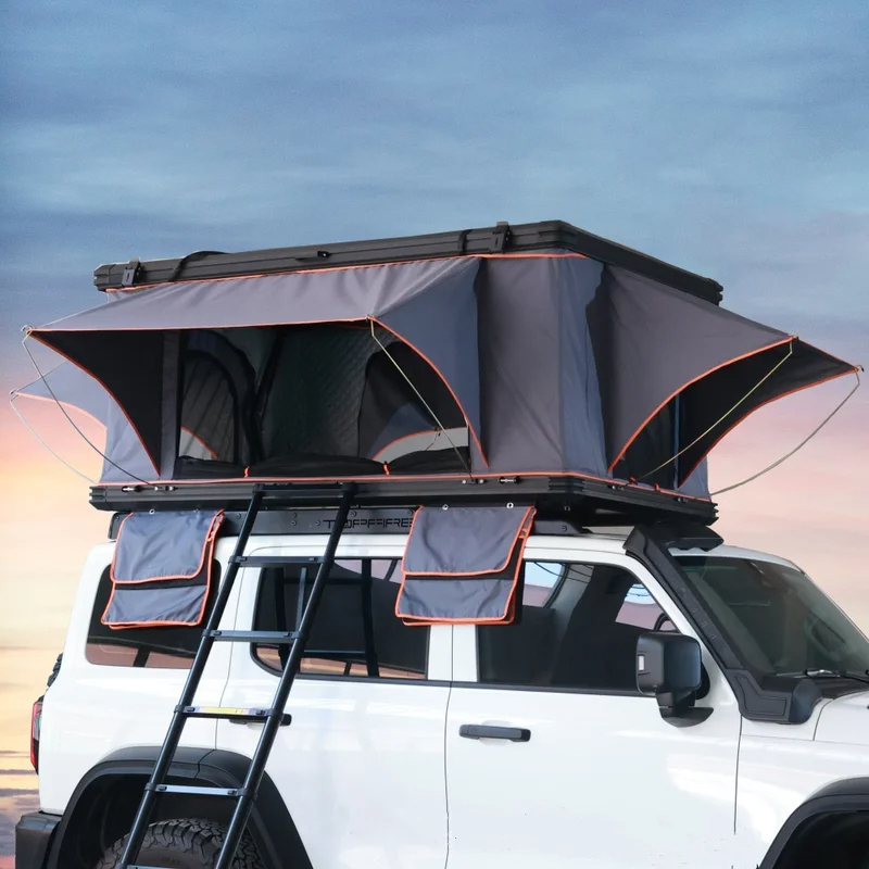 Outdoor Adventure Tent - Aluminum 4 Person Rooftop Tent Hard