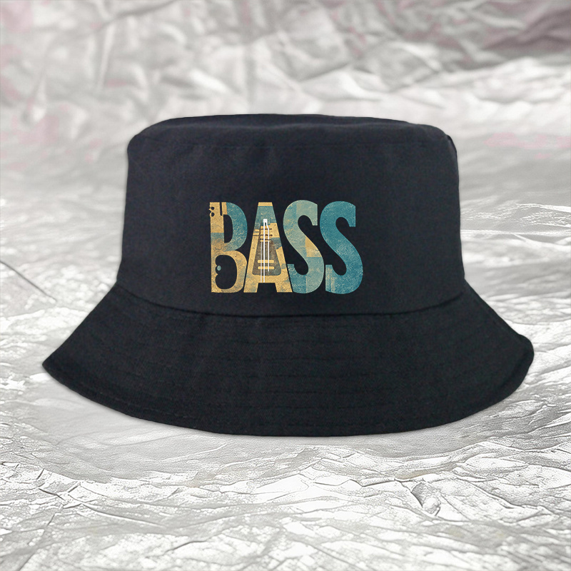 Outdoor Adventure Festival - 1 BASS Printed Pattern Bucket Hat,