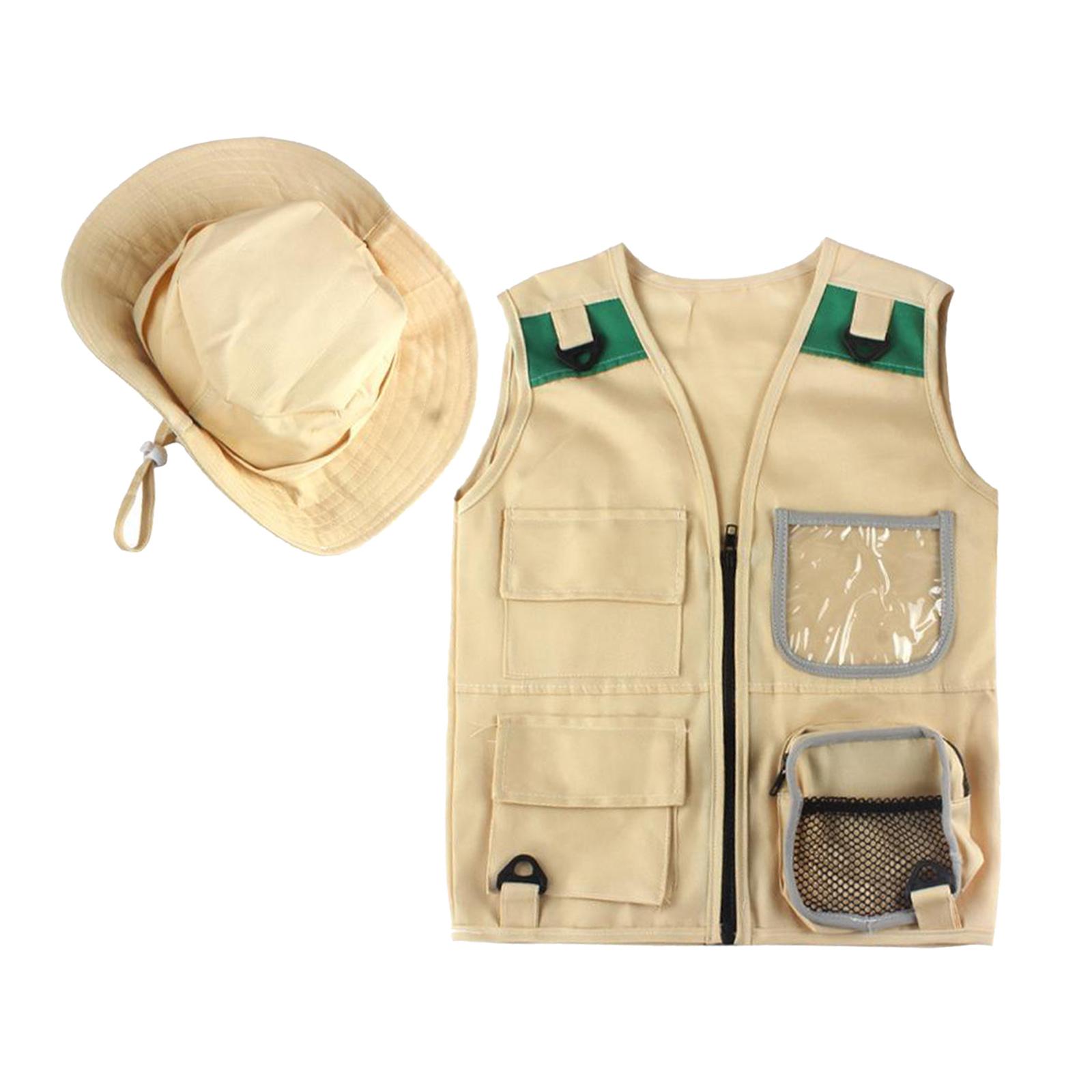 Outdoor Adventure Kit For Kids - Safari Kids Outdoor Explorer Kit,Cargo Vest