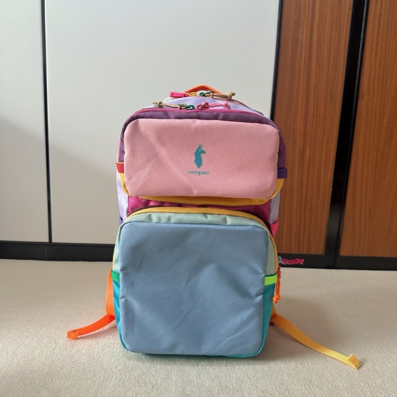 Outdoor Adventure Trips - Dopamine Color Block Backpack Lightweight Nylon