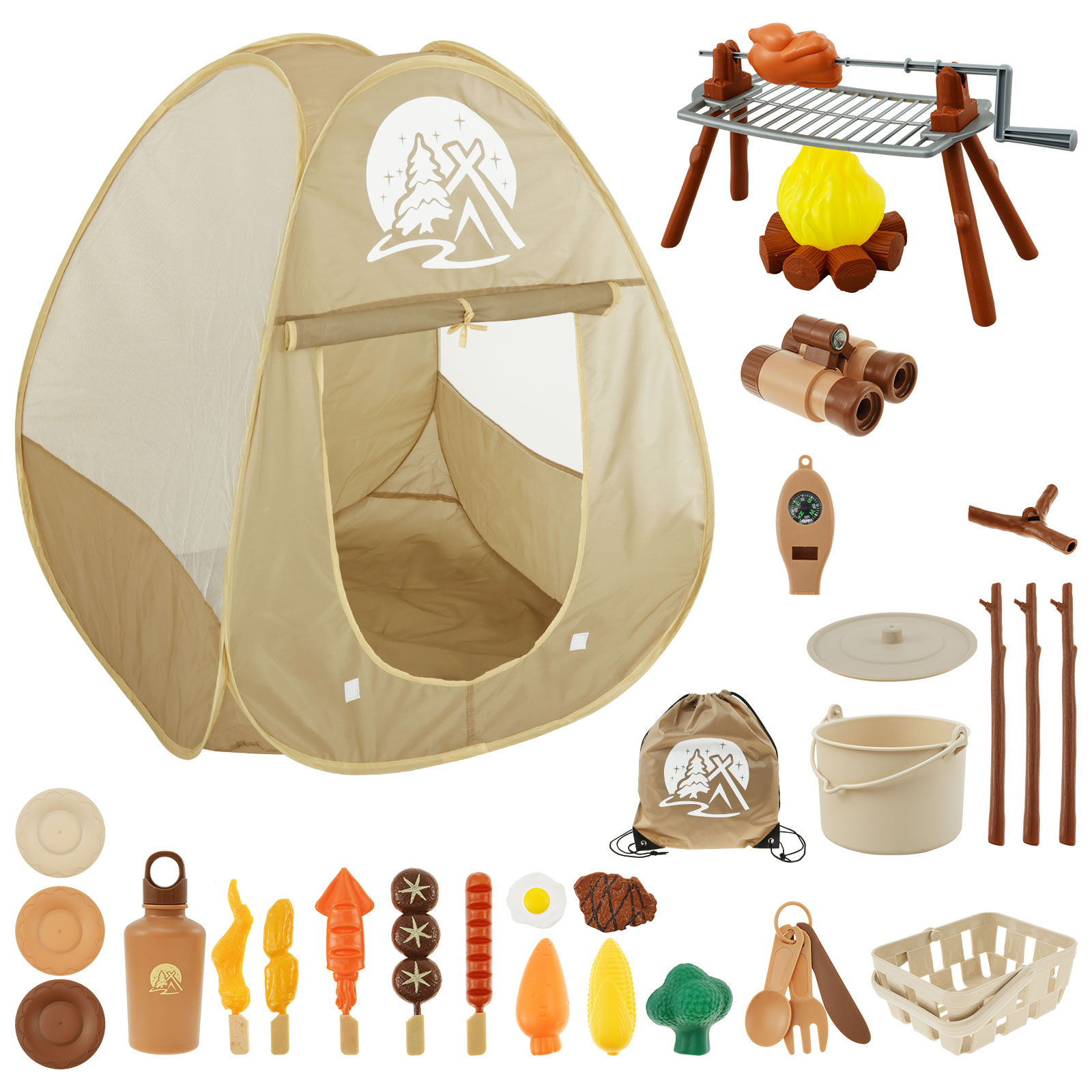 Outdoor Adventure Kit For Kids - Kids Camping Toy Set Tent Pop