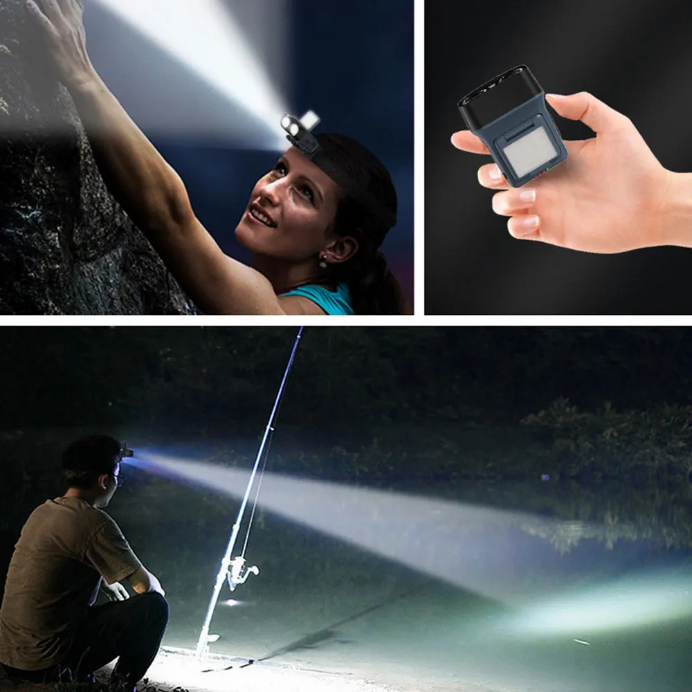 Headlamp Waterproof Rechargeable - E5 Ultra Bright LED Rechargeable Sensor
