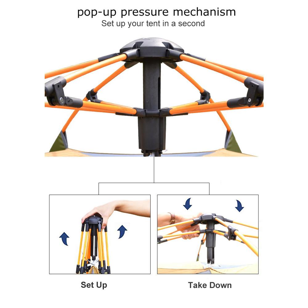 Desert&Fox 3-4 Person Dome Aut - Outdoor Adventure Tent review and price