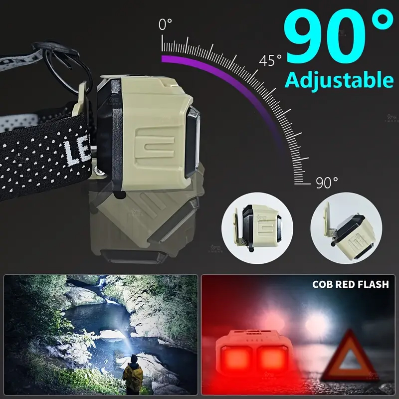 COB LED Headlamp Rechargeable  - Headlamp Waterproof Rechargeable review and price