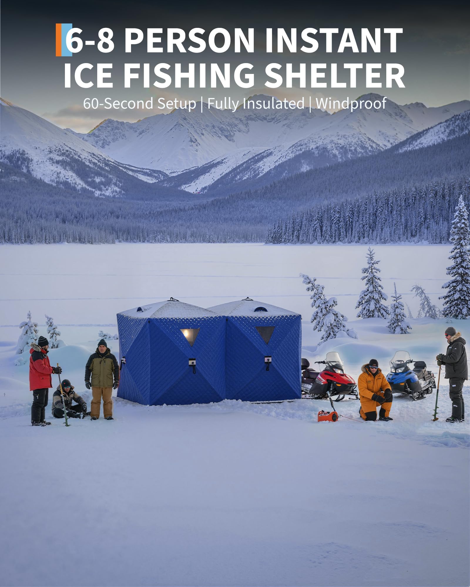 Pop-Up Ice Fishing Tent Hub-St - Outdoor Adventure Tent review and price