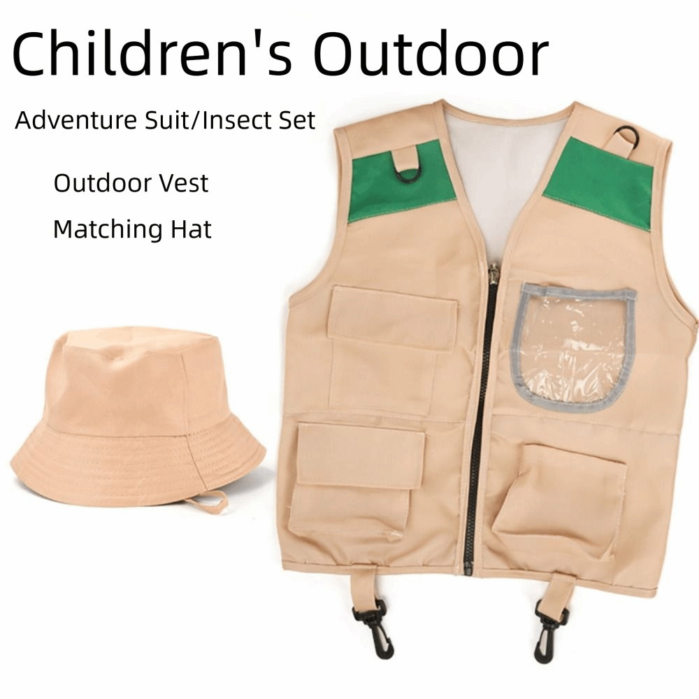 Multicolor Explorer Hat Vest C - Outdoor Adventure Kit For Kids review and price