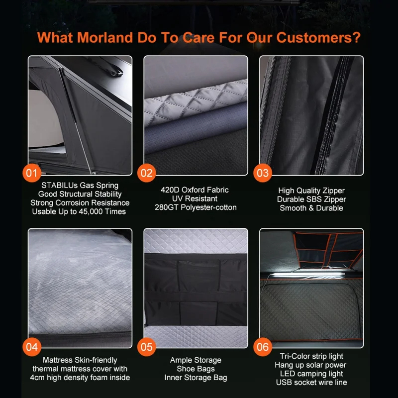 Aluminum 4 Person Rooftop Tent - Outdoor Adventure Tent review and price