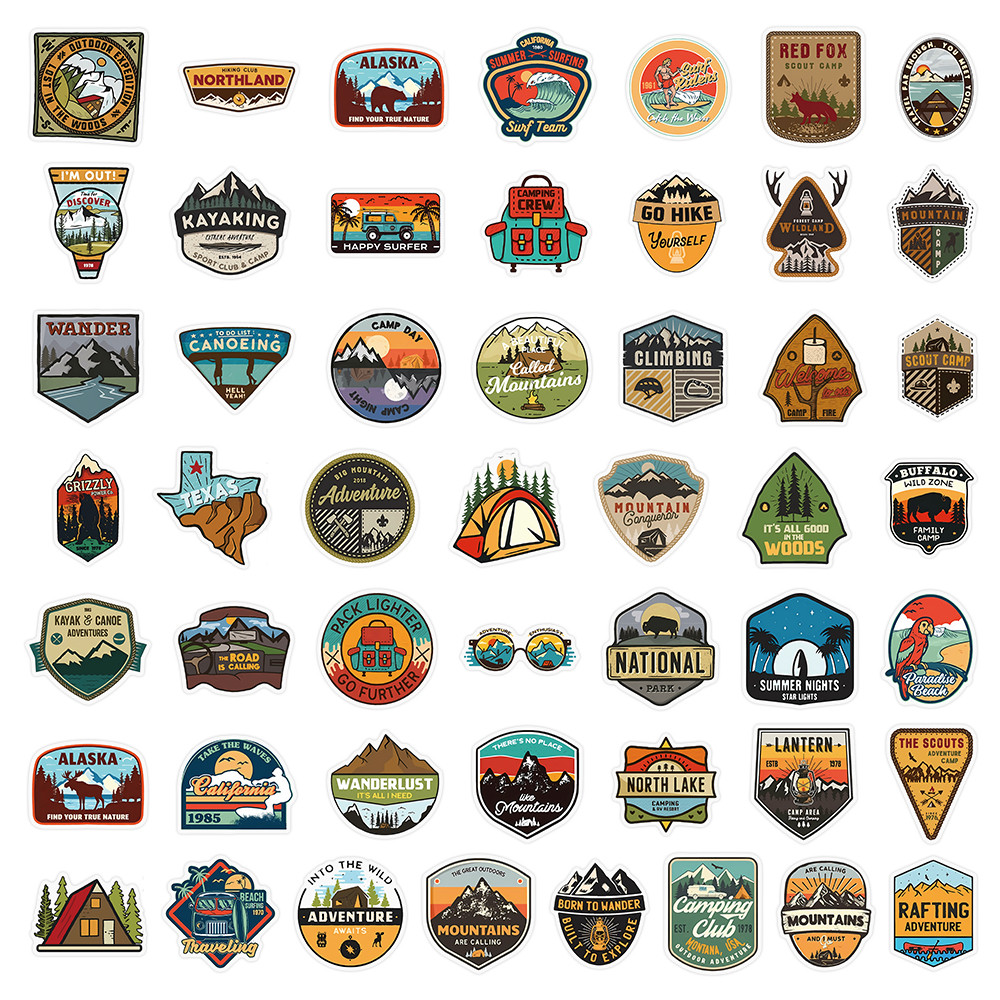 50 Sheets Vintage Outdoor Adve - Outdoor Adventure Stores review and price