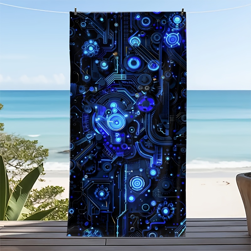Trending Neon Glow Print Towel - Outdoor Adventure Festival review and price