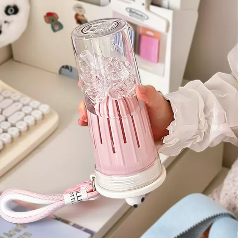 650ml Kawaii Water Bottle With - Water Filter Straw review and price