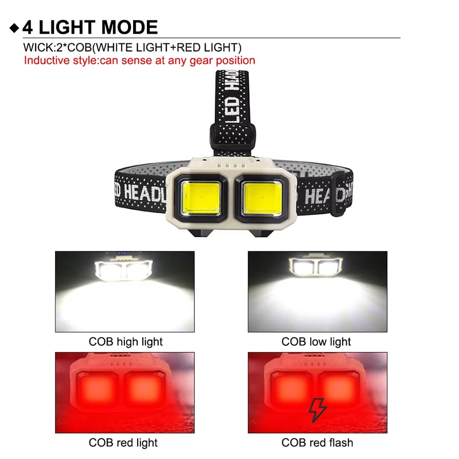 COB LED Headlamp Rechargeable  - Headlamp Waterproof Rechargeable review and price